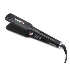 מחליק שיער מקצועי טורבו רחב פלטות טיטניום קוואטרו